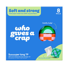 Load image into Gallery viewer, 100% Recycled Toilet Paper - Retail 8 Pack (4/case)