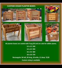 Load image into Gallery viewer, Cedar Planter Box Pre-Order | Select Your Size
