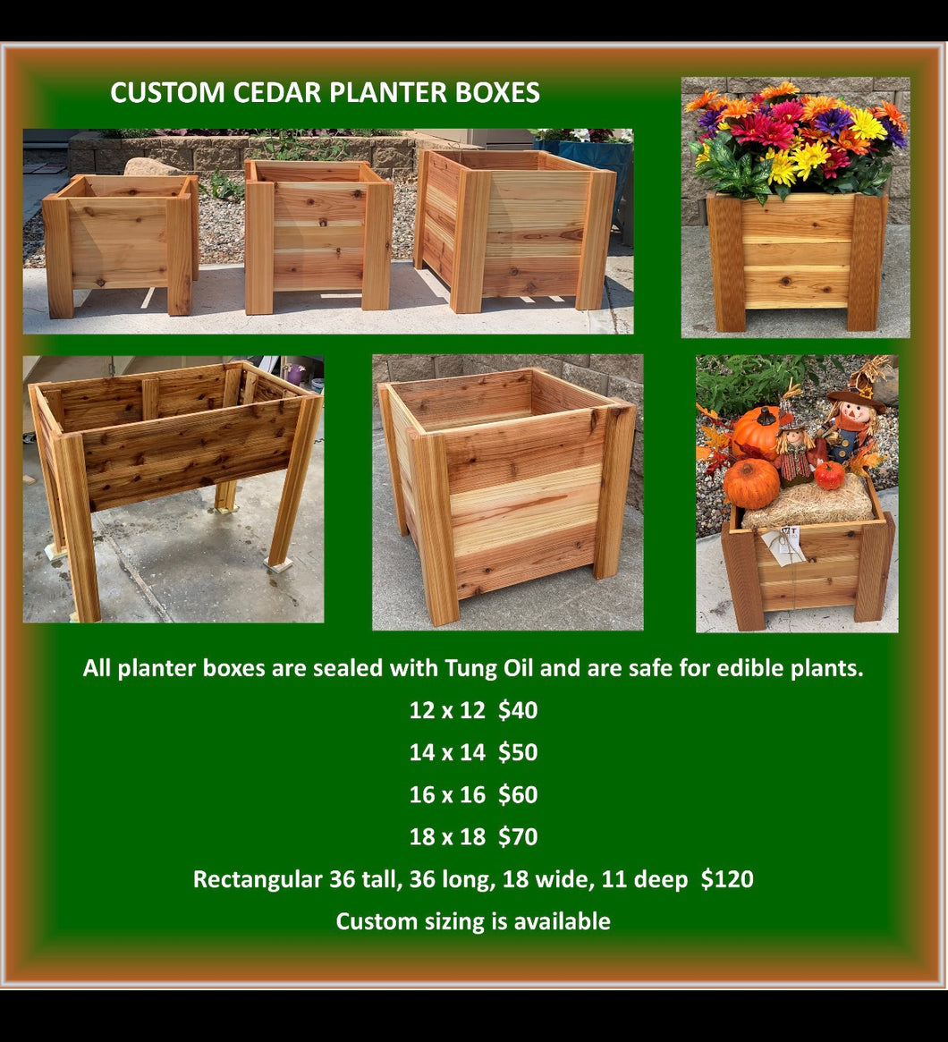 Cedar Planter Box Pre-Order | Select Your Size