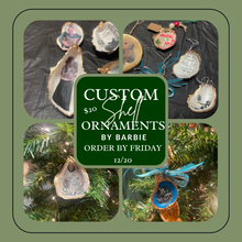 Load image into Gallery viewer, Custom Oyster Shell Ornament Pre-Order
