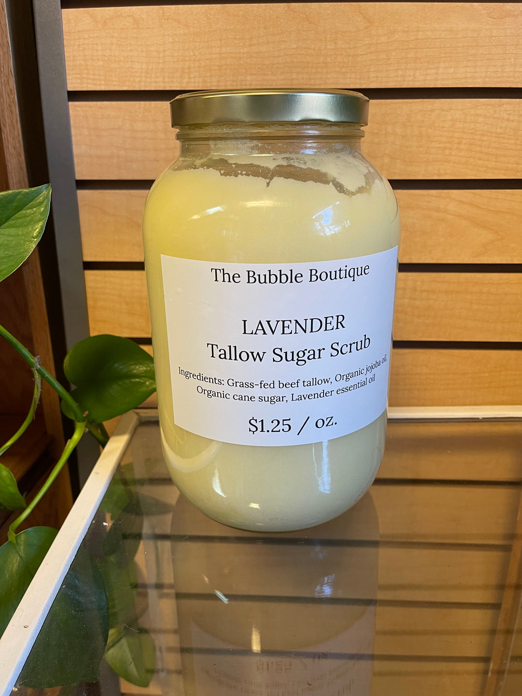 Lavender Tallow Sugar Scrub | The Bubble Boutique