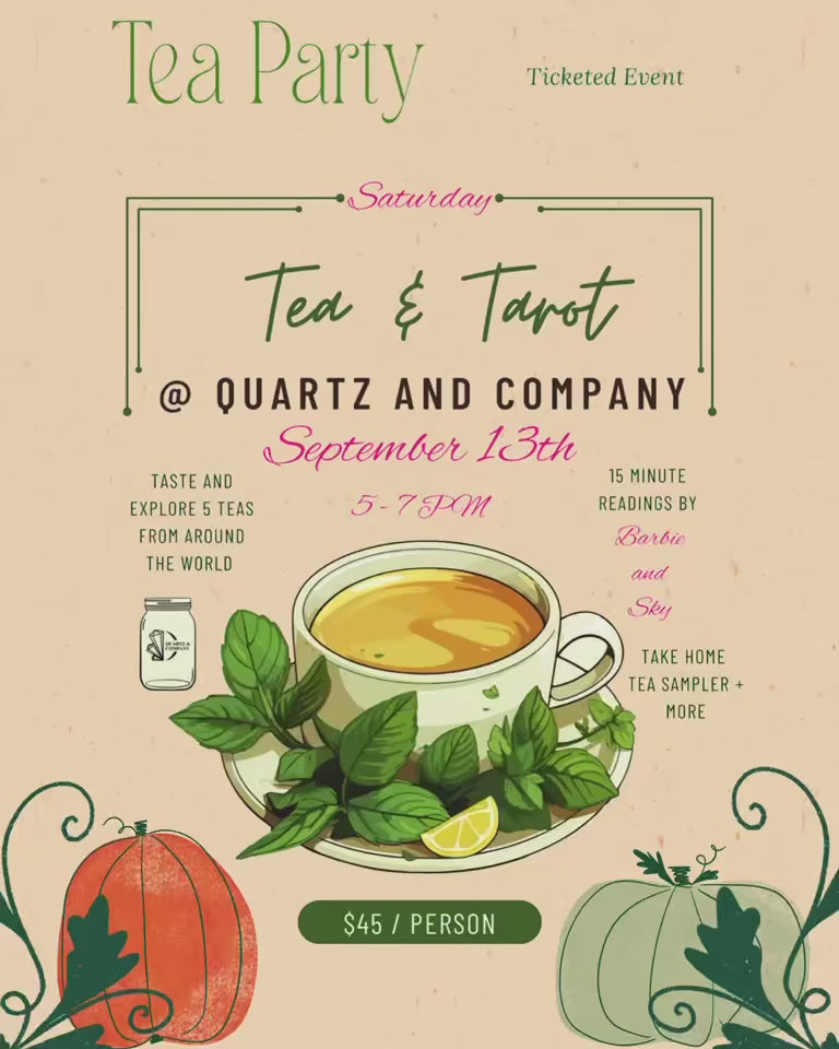 Tea and Tarot, Saturday September 13th @ 5 pm