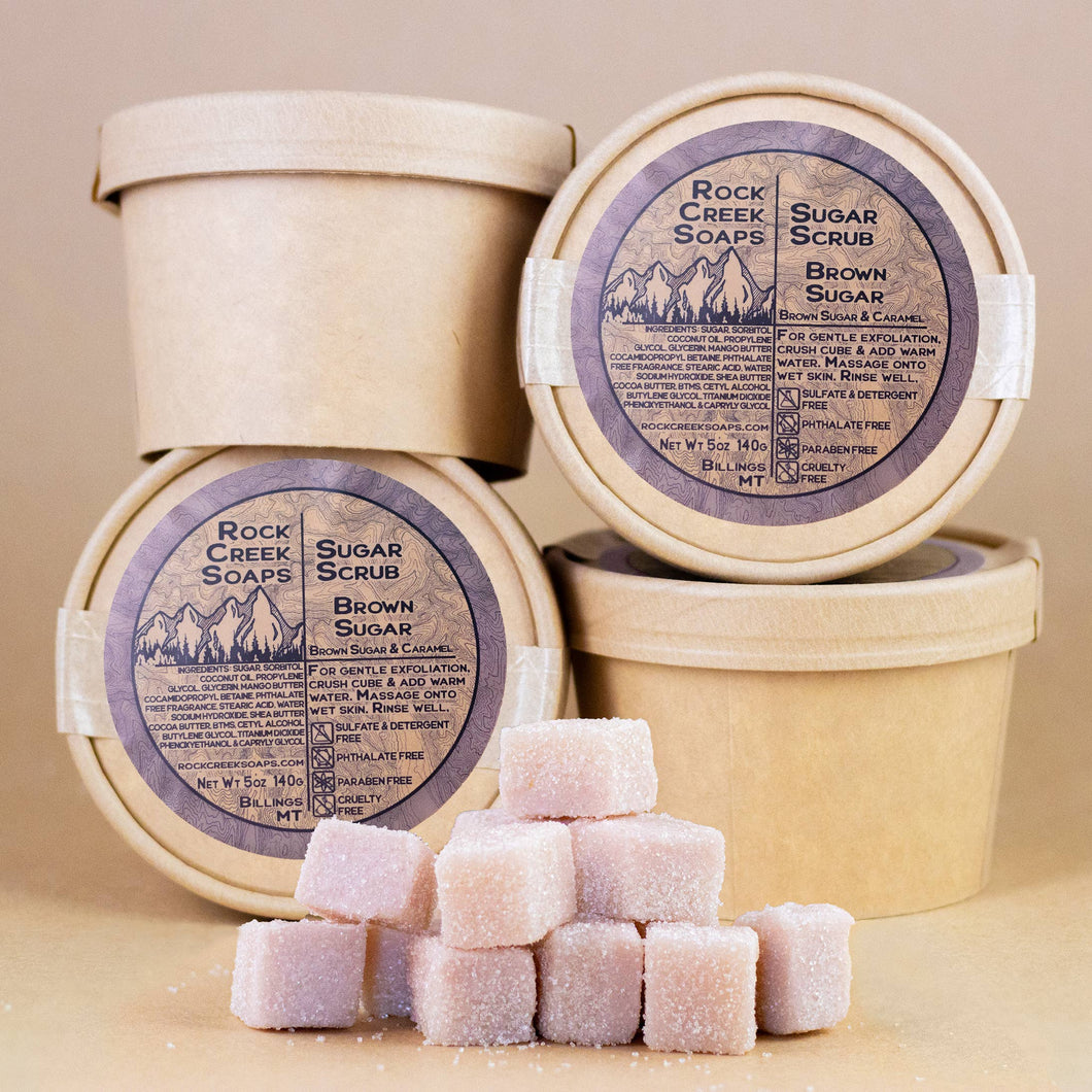 Sugar Scrub | Brown Sugar | Espresso & Sugar | Wild Nectar | Rock Creek Soaps