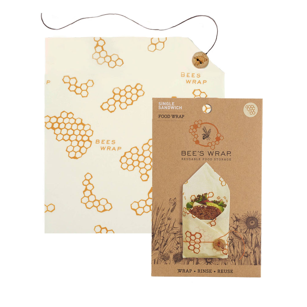 Single Sandwich | Honeycomb Print | Bee's Wrap