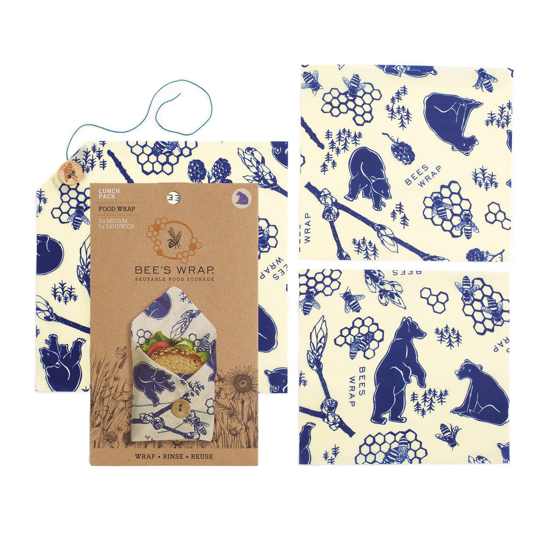 The Lunch Pack | Bears and Bee's Print | Bee's Wrap