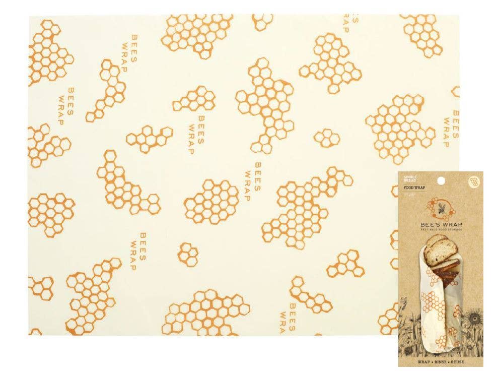 Bread Wrap | Honeycomb Print | Bee's Wrap | Beeswax | Eco-Friendly Food Wrap